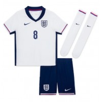 Camisa de Futebol Inglaterra Alexander-Arnold #8 Equipamento Principal Infantil Europeu 2024 Manga Curta (+ Calças curtas)